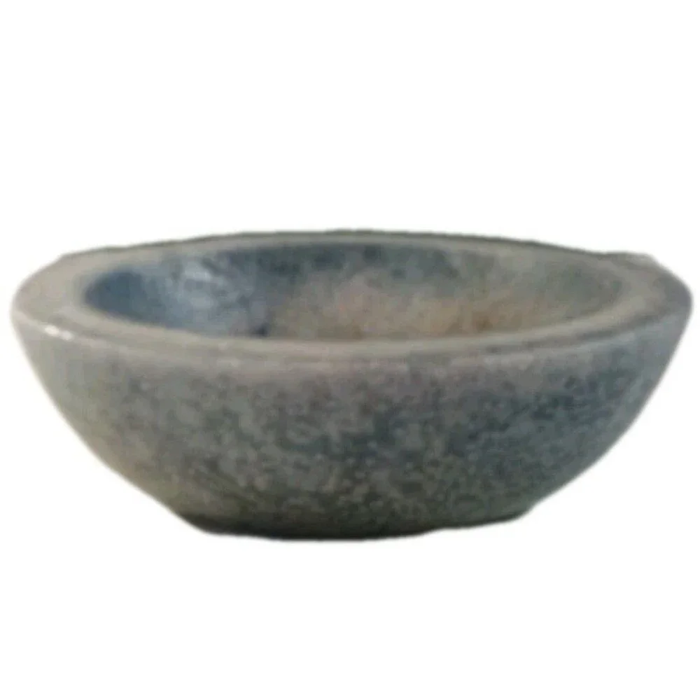 Habersham Candle Company Blue Wax Pottery Vessel W Pressed Flowers Flameless - Picture 8 of 11